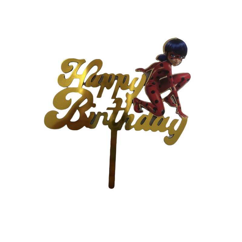 تاپر تزیین کیک مدل دختر کفش دوزکی کد HBD2