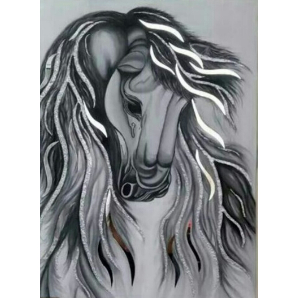 تابلو نقاشی رنگ روغن مدل اسب رویایی 