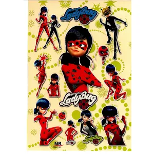 برچسب طرح دختر کفشدوزکی و پسر گربه ای کد NB 118