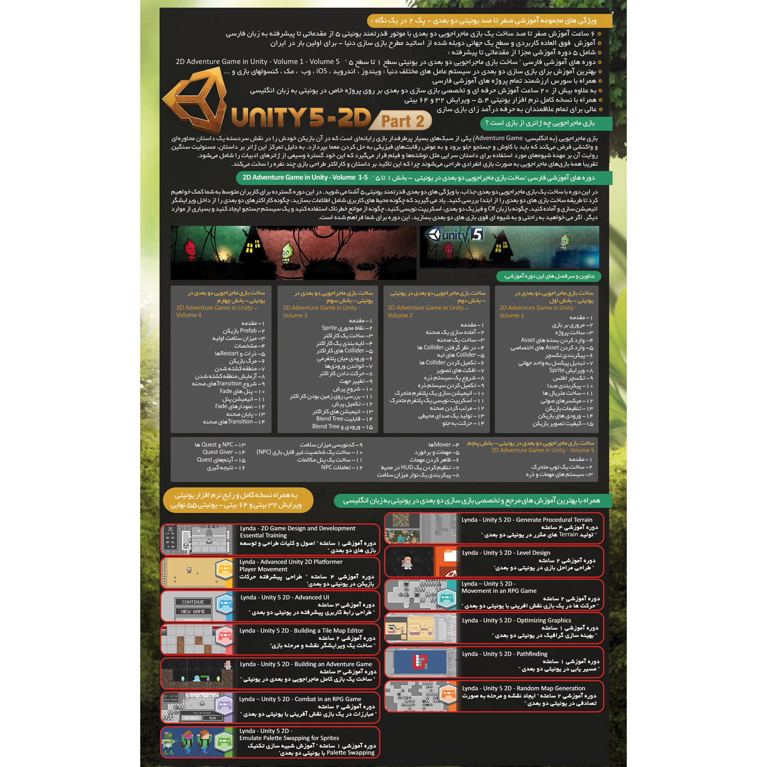 نرم افزار آموزش صفر تا صد یونیتی دو بعدی پک دو نشر صفر تا صد