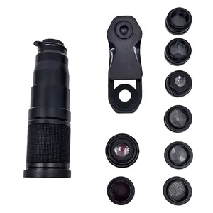 لنز کلیپسی موبایل گرین لاین مدل 22X TELEPHOTO 9 IN1 LENS KIT مجموعه 9عددی