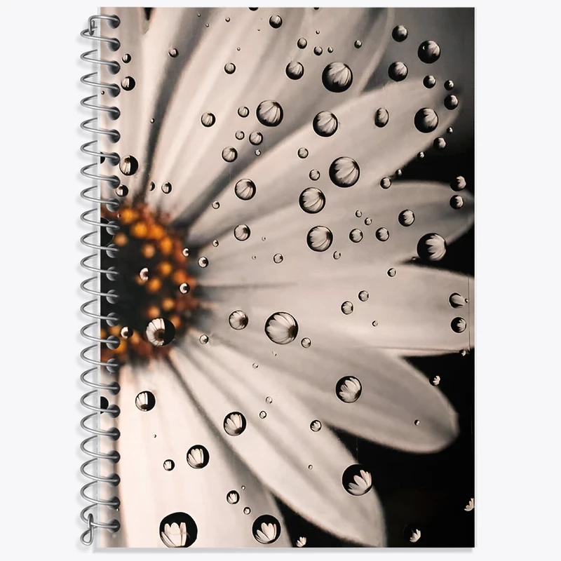 دفتر لغت 50 برگ خندالو طرح گل کد F6116