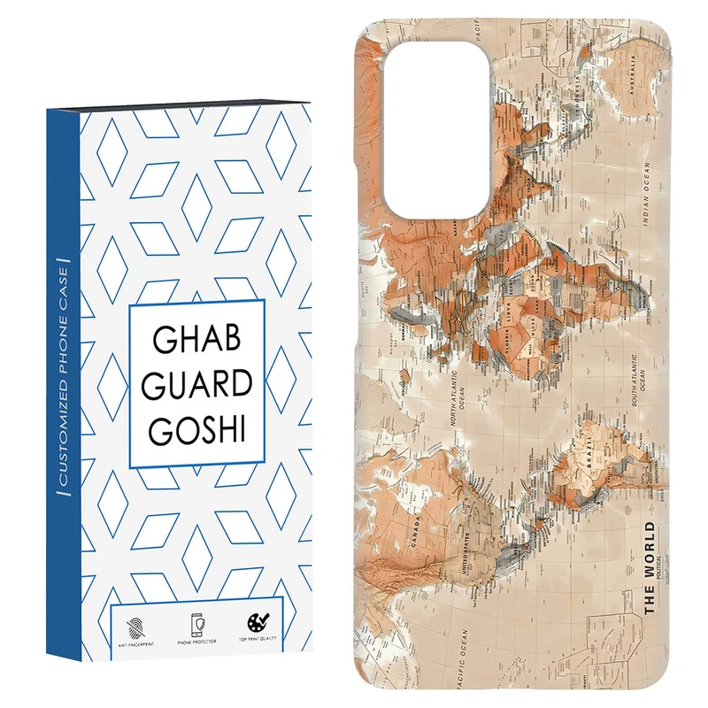 کاور قاب گارد گوشی طرح نقشه کد Dimo-081 مناسب برای گوشی موبایل شیائومی Redmi Note 9 4G / Redmi 9T
