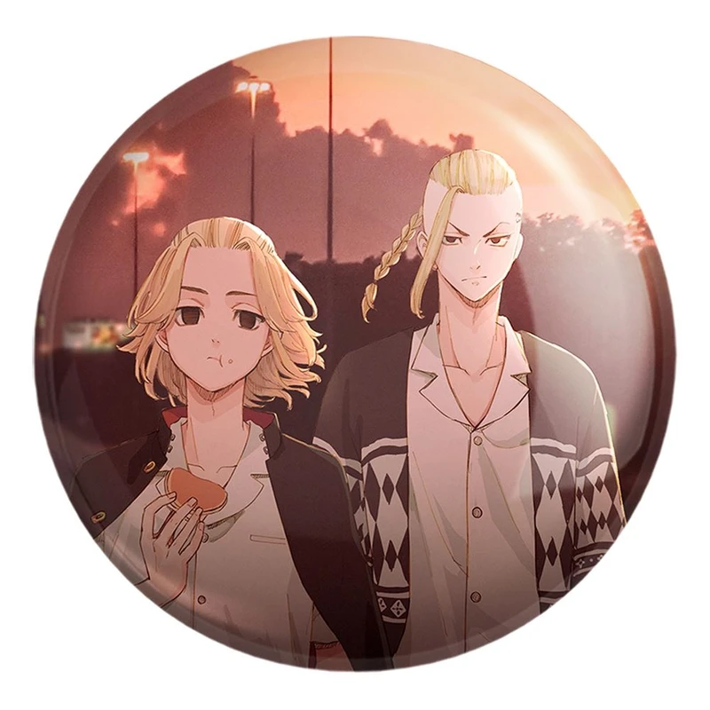 پیکسل خندالو طرح دراکن و مایکی انیمه توکیو ریونجرز کد 11157 مدل بزرگ