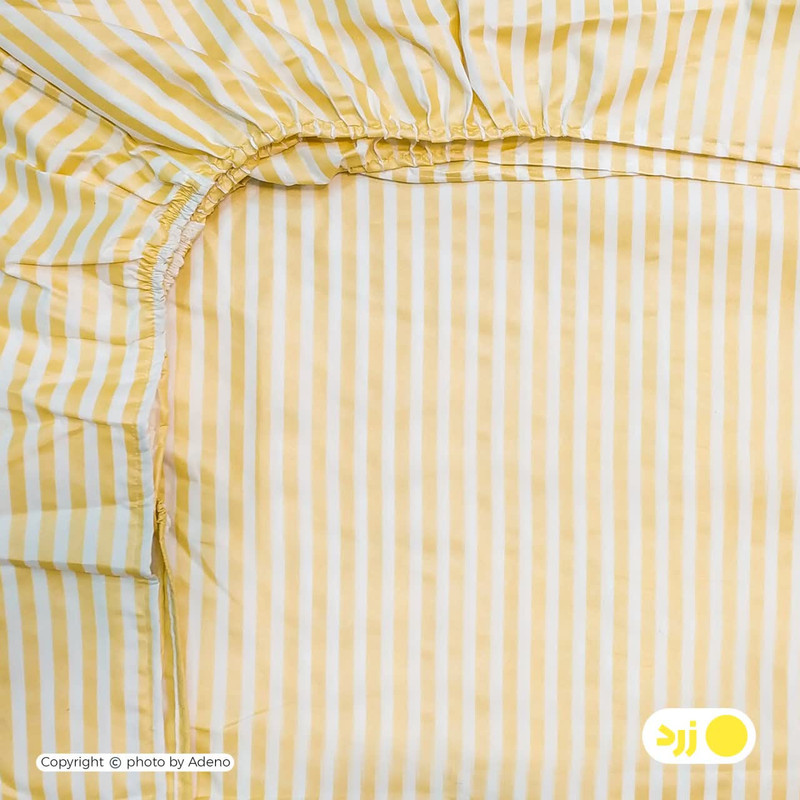 ملحفه آدنو مدل راه راه کد MB01 یک نفره سایز 90x200 سانتی متر