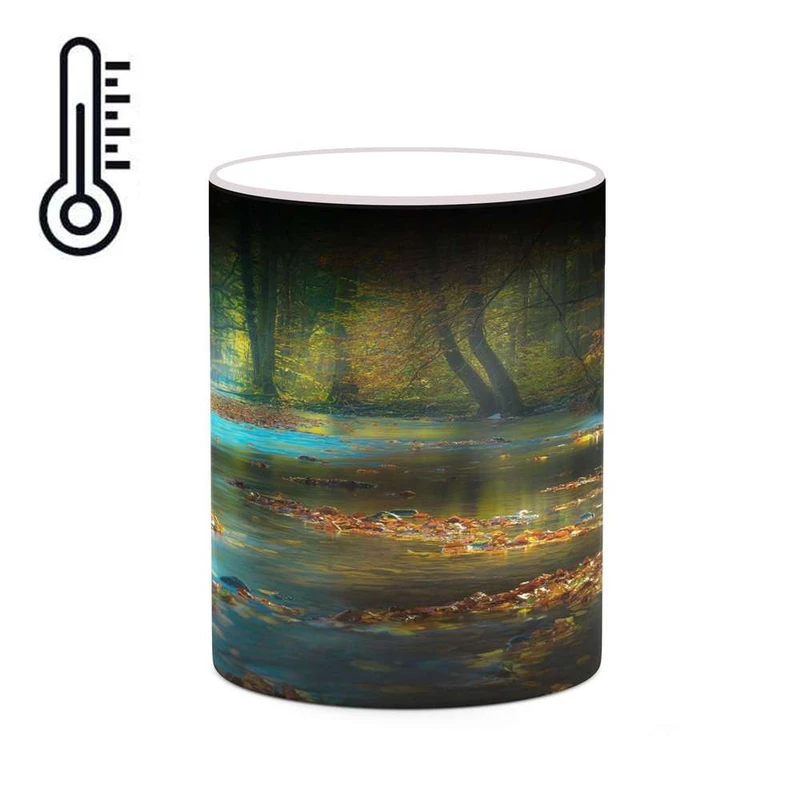 ماگ حرارتی کاکتی مدل منظره پاییزی کد mgh18548