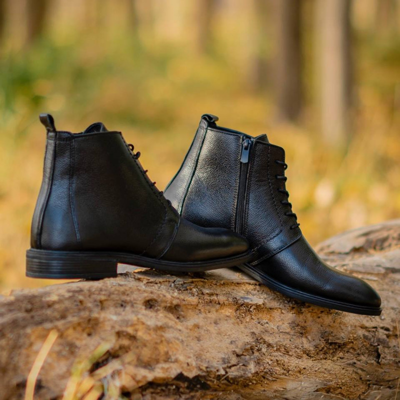 نیم بوت مردانه مدل چرم طبیعی کد M9-sha