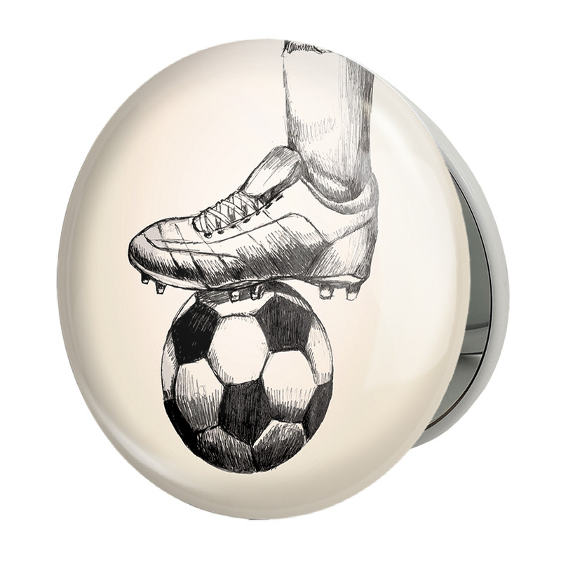 آینه جیبی خندالو طرح فوتبال Football مدل تاشو کد 25980 