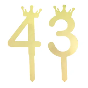 تاپر کیک هانستو مدل عدد 43 کد TPN43 بسته 2 عددی