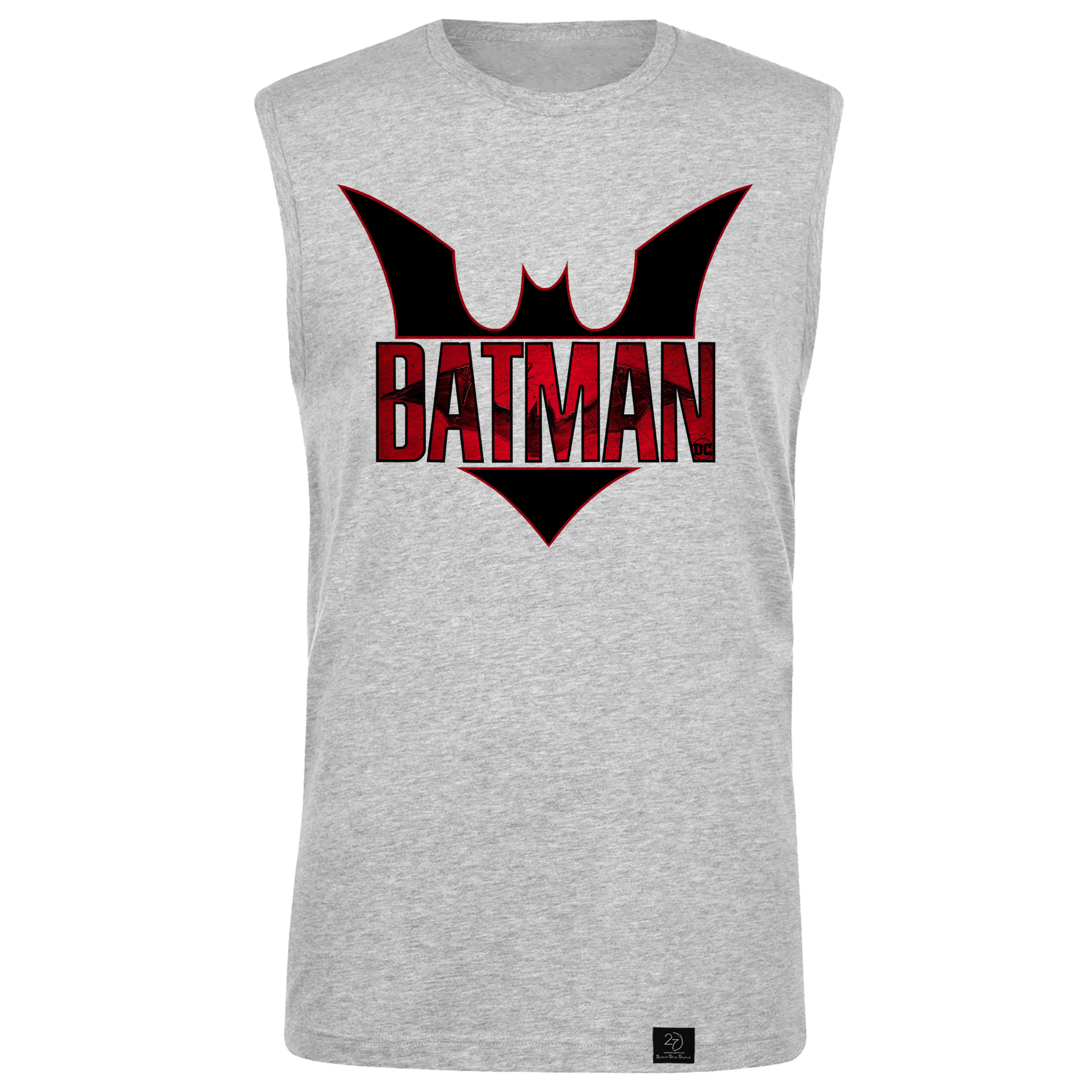 تاپ مردانه 27 مدل Batman کد B34 رنگ طوسی