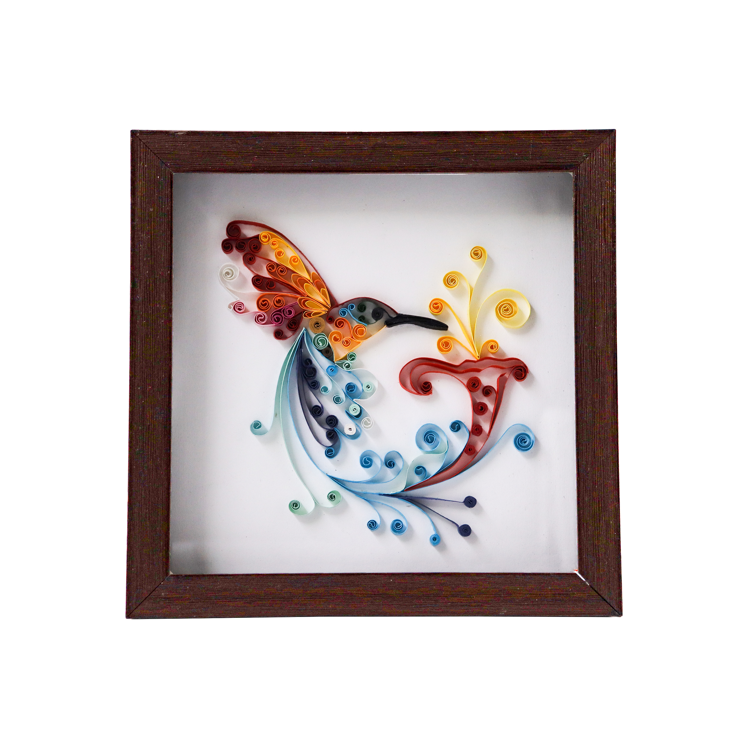 تابلو ملیله کاغذی طرح مرغ مگس خوار