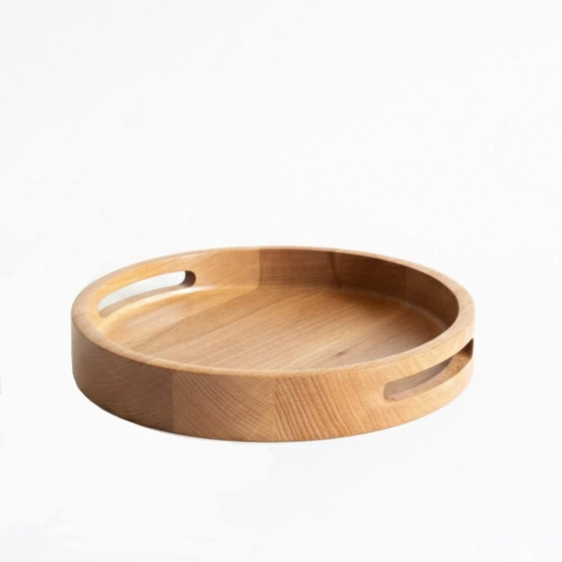 سینی دسته دار مدل گرد طرح دایره  سایز 30*30 سانتی متر