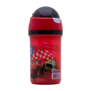 قمقمه کودک مدل نی دار طرح ماشین مک کوئین کد 01 گنجایش 0.75 لیتر