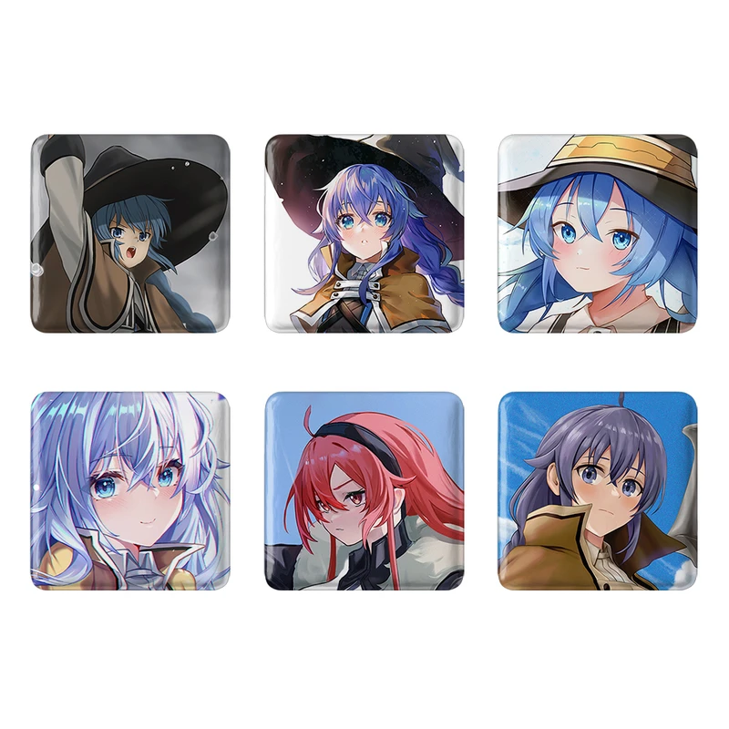 مگنت خندالو طرح انیمه موشوکو تنسی Mushoku Tensei کد 1513B مجموعه 6 عددی