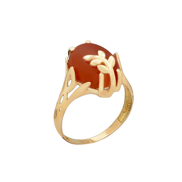 انگشتر طلا 18 عیار زنانه طلای مستجابی مدل 670155 سایز 54