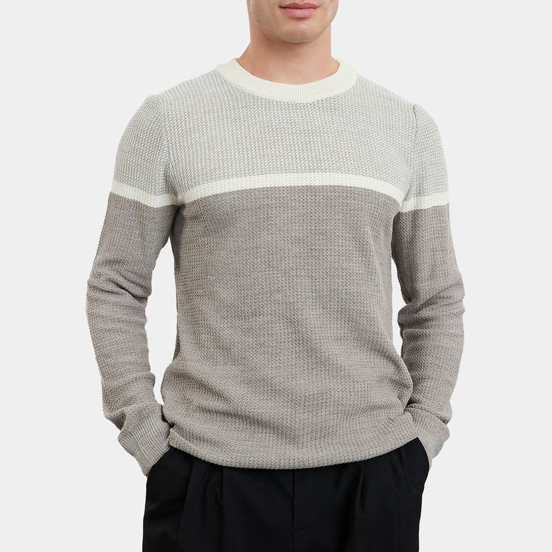 پلیور یقه گرد مردانه مدل 820055022 طرح ترندیول