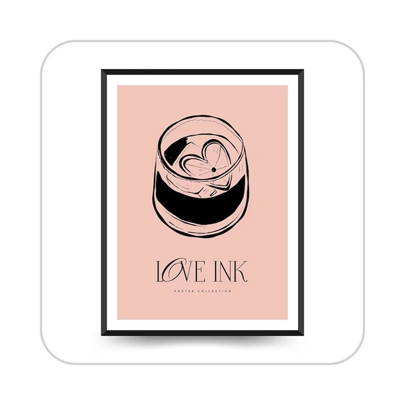 زیر لیوانی کاکتی طرح عاشقانه مدل mp39503