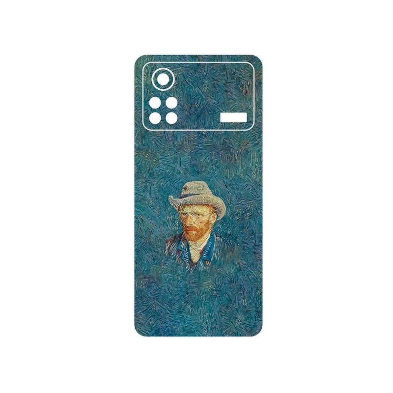 برچسب پوششی ماهوت مدل Self portrait with a gray felt hat مناسب برای گوشی موبایل شیائومی Poco X4 Pro 5G