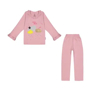 ست تی شرت و شلوار دخترانه آدمک مدل 2171279-86