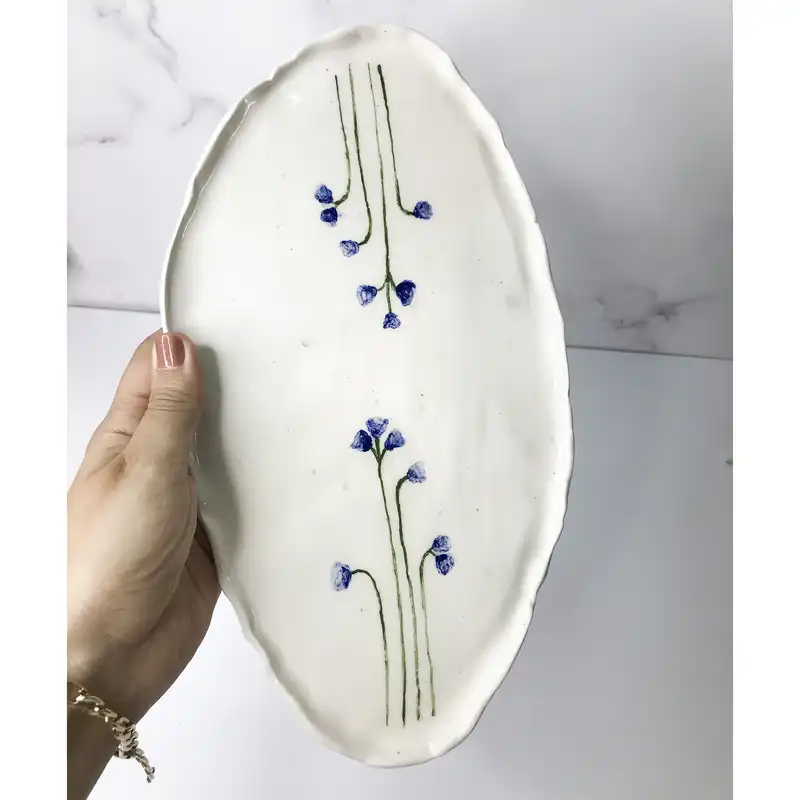 دیس سرامیکی طرح گل