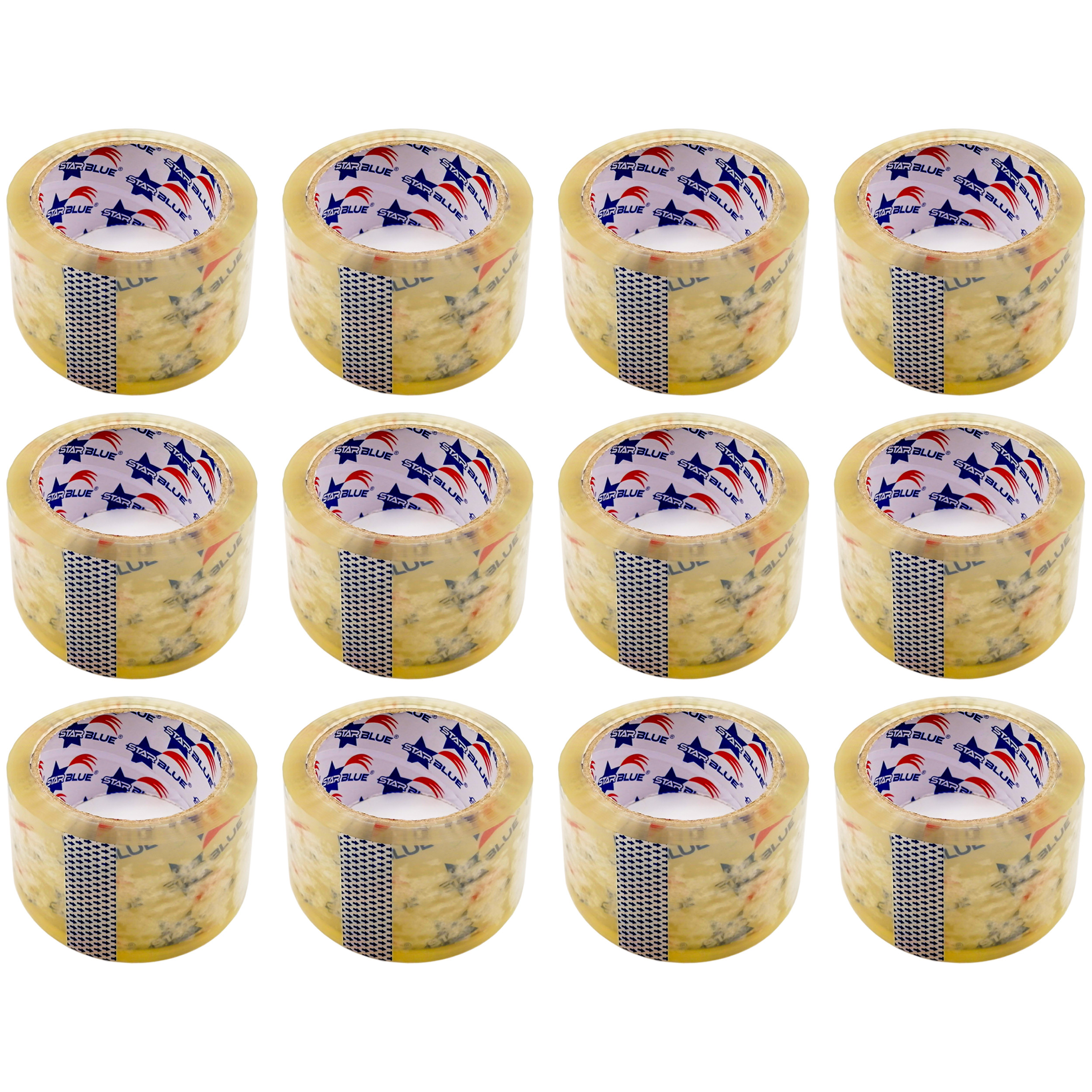 چسب پهن استار بلو مدل SB-1 عرض 5 سانتی متر مجموعه 12 عددی