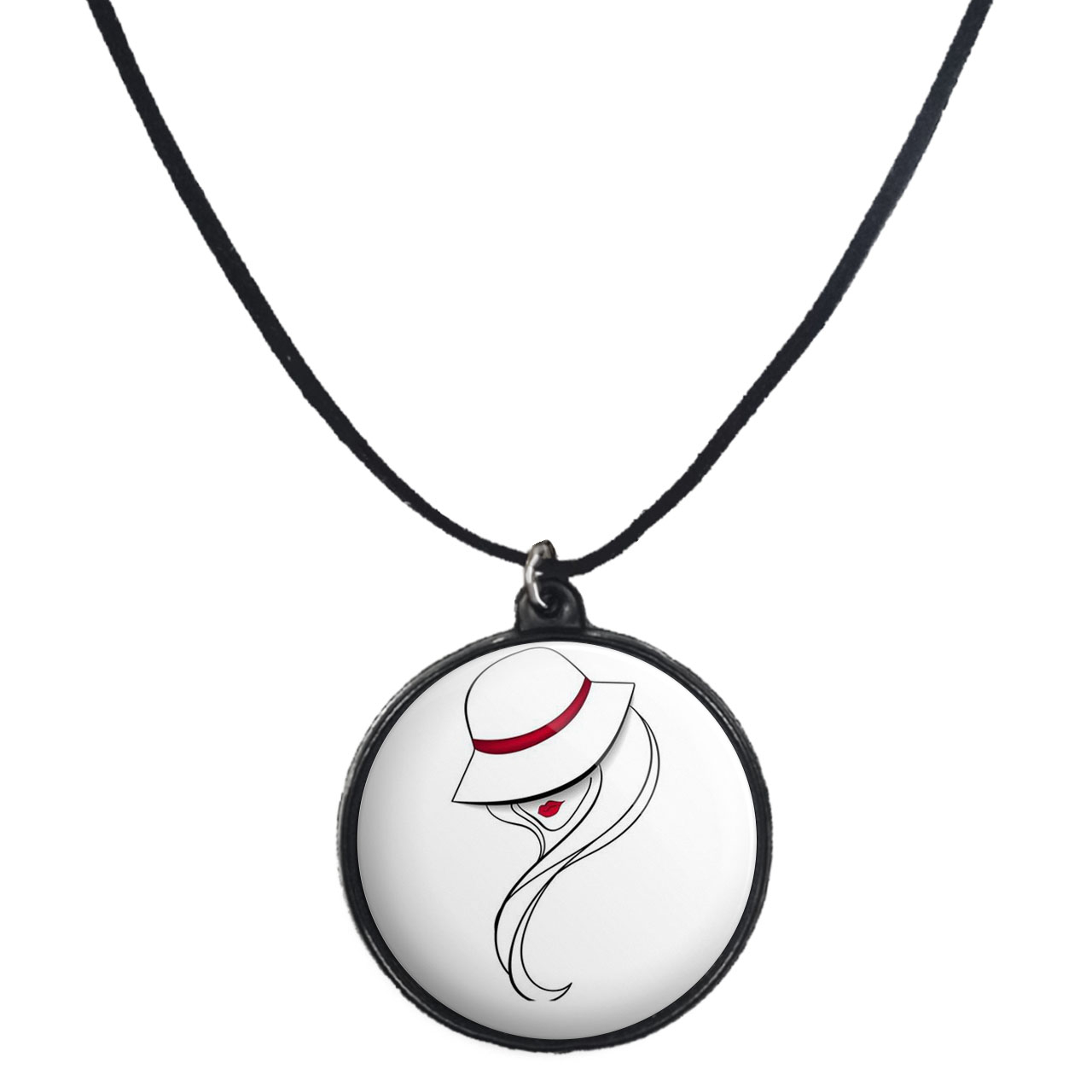 گردنبند پرمانه طرح دخترونه کد pmb.4437 مدل دو طرفه