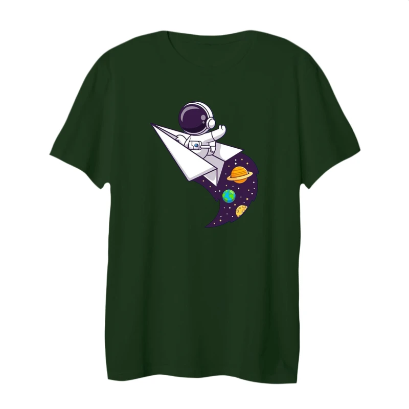 تی شرت لانگ آستین کوتاه زنانه مدل فضانورد کد 11