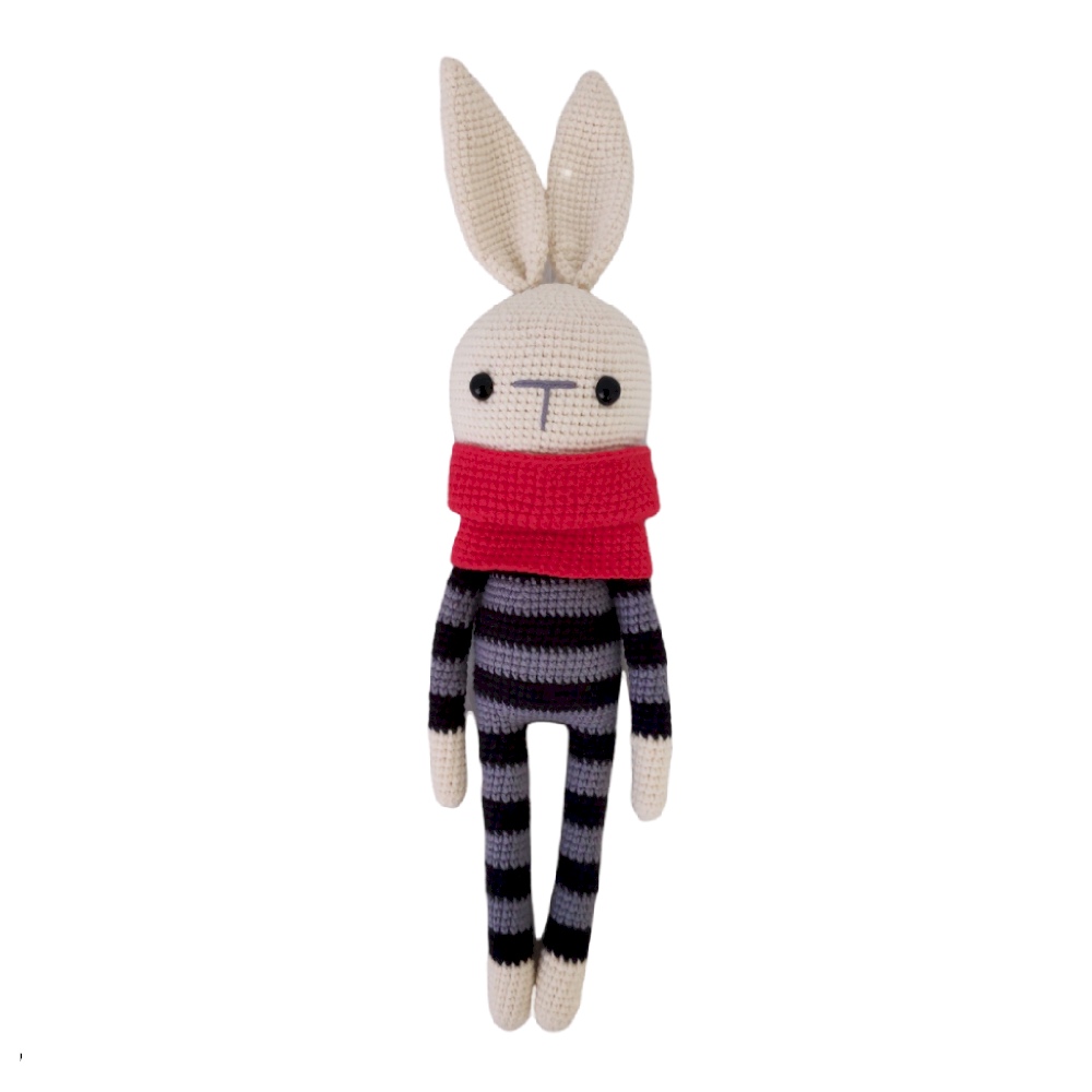 عروسک بافتنی مدل خرگوش سرمایی کد 60242 
