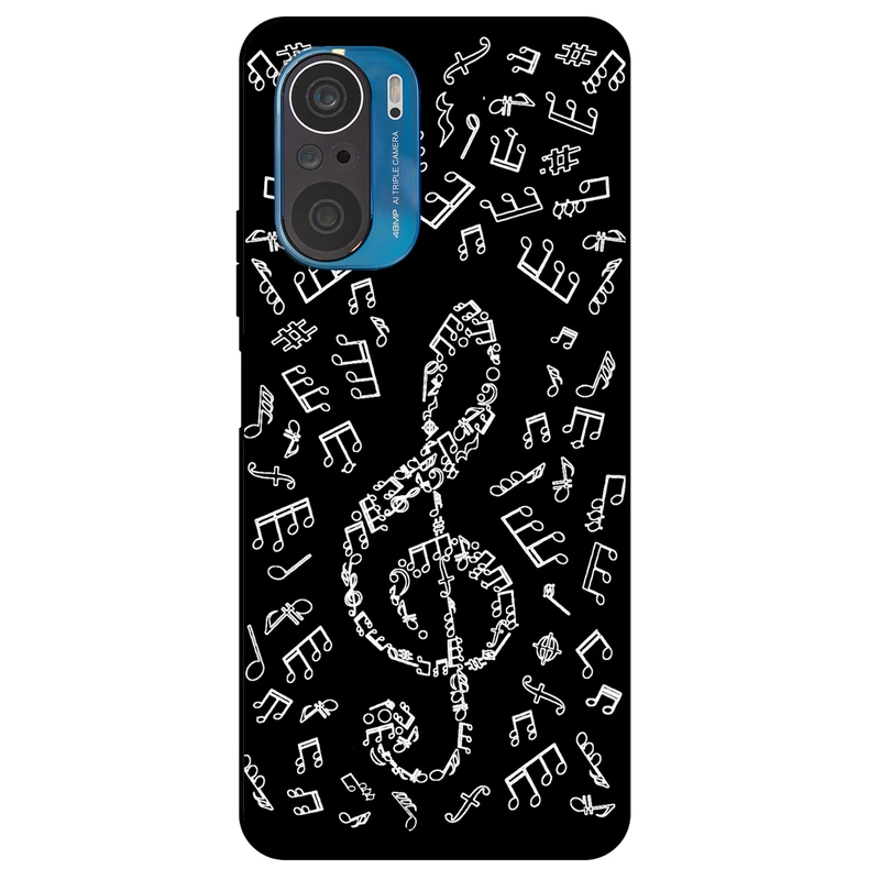 کاور مگافون طرح نوت موسیقی مدل 1370 مناسب برای گوشی موبایل شیائومی Poco F3 / Redmi K40 / K40 Pro