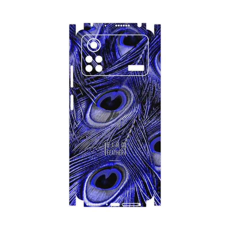 برچسب پوششی ماهوت مدل Purple Feather-FullSkin مناسب برای گوشی موبایل شیائومی Poco X4 Pro 5G