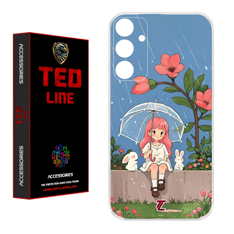 کاور تدلاین طرح دخترانه کد 1216 مناسب برای گوشی موبایل سامسونگ Galaxy S24 FE