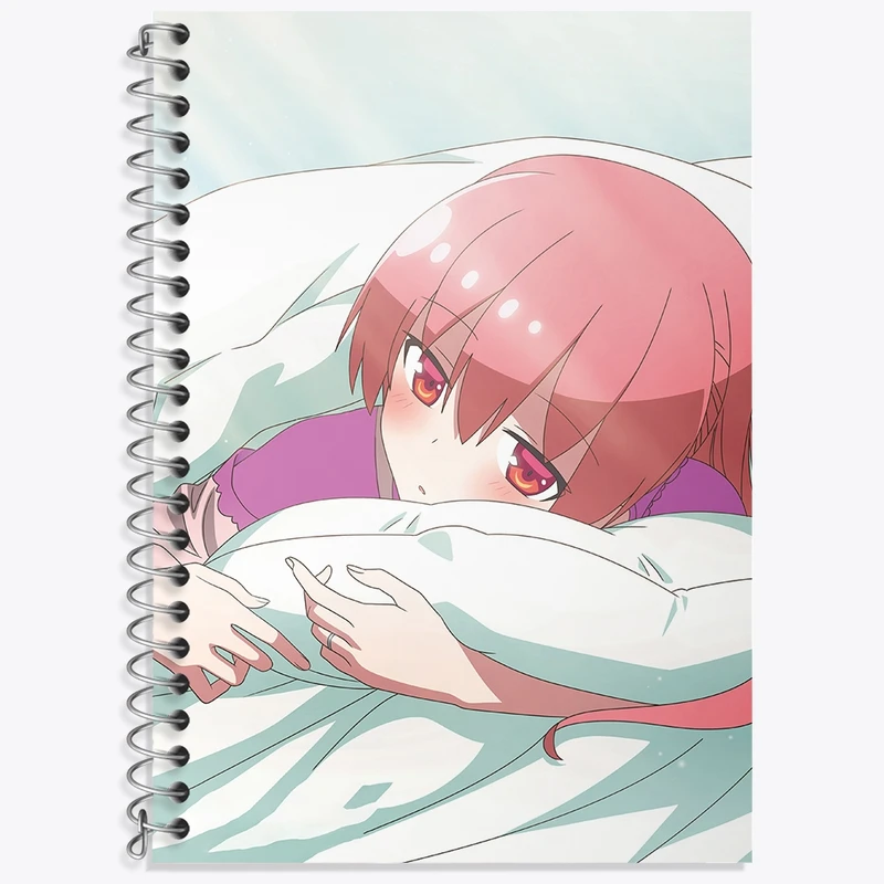 دفتر زبان 50 برگ خندالو مدل سه خط طرح تسوکاسا انیمه تونیکاوای کد 36193