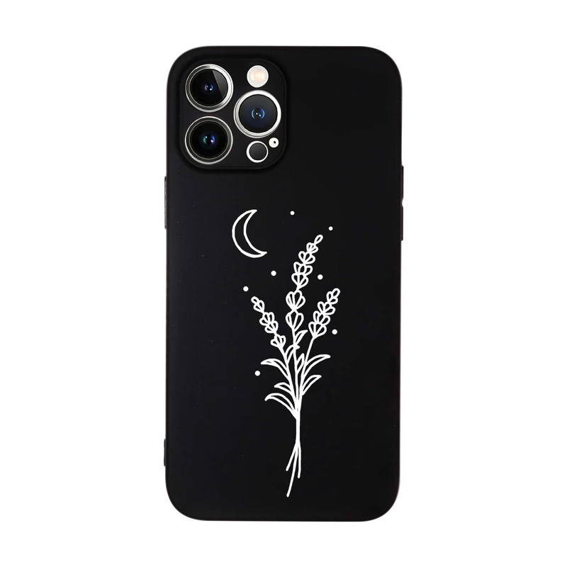 کاور قاب گارد طرح گل و ماه کد s10327 مناسب برای گوشی موبایل اپل iphone 14 Promax