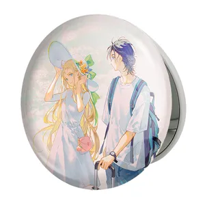 آینه جیبی خندالو طرح اوشینو و شینپی انیمه سامرتایم رندرینگ مدل تاشو کد 24237 