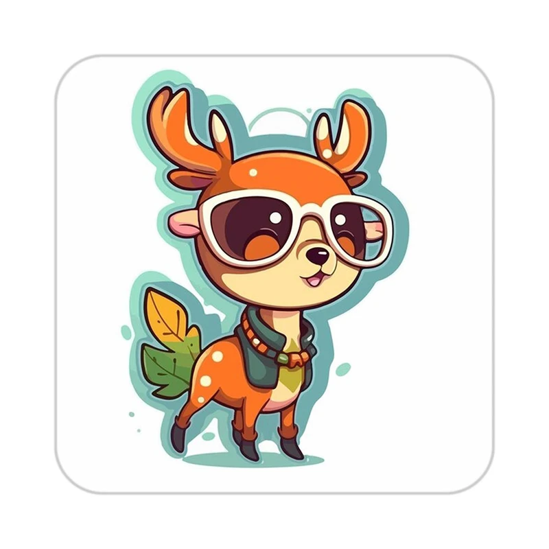 زیر لیوانی کاکتی طرح حیوانات کارتونی مدل mp27634