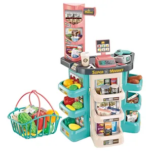 اسباب بازی صندوق فروشگاهی مدل سوپر مارکت مجموعه 47 عددی