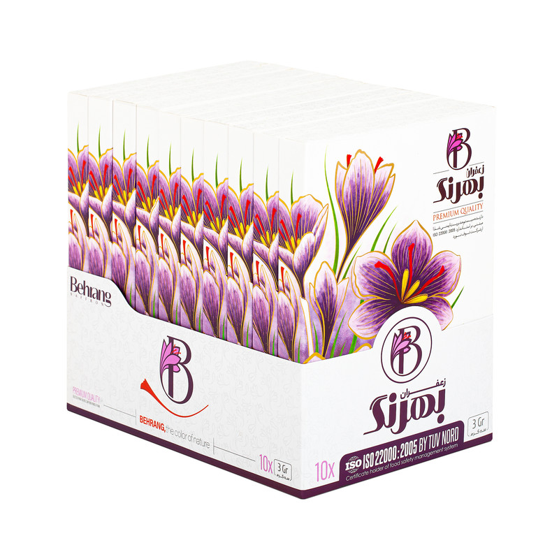 زعفران سرگل بهرنگ - 3 گرم بسته 10 عددی