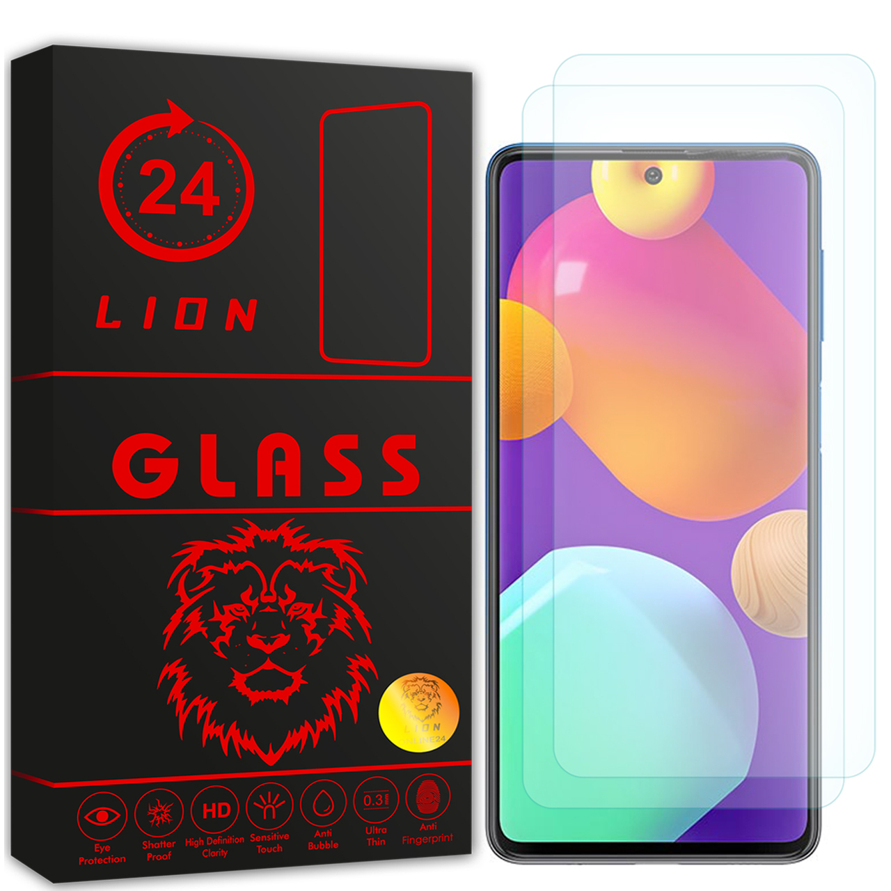 محافظ صفحه نمایش لاین مدل RB007 مناسب برای گوشی موبایل سامسونگ Galaxy M62 4G بسته دو عددی