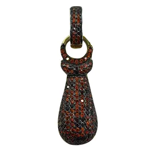 آویز گردنبند نقره زنانه سلین کالا مدل برلیان طرح کرواتی  ce-k277