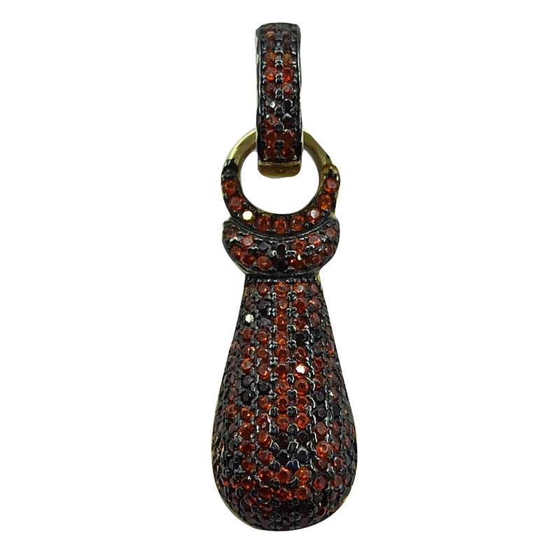 آویز گردنبند نقره زنانه سلین کالا مدل برلیان طرح کرواتی ce-k277