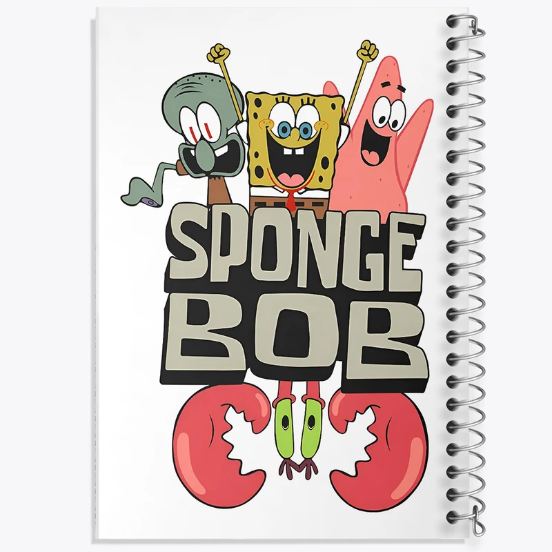 دفتر شطرنجی 50 برگ خندالو طرح باب اسفنجی کد N3766