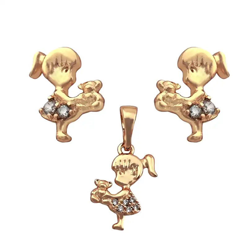 نیم ست زنانه ژوپینگ مدل دختر بچه کد M4146