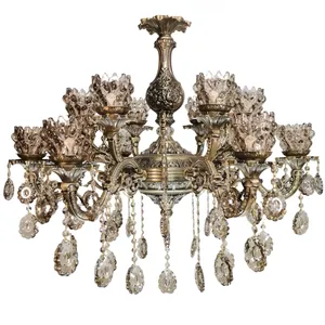 لوستر 12 شعله مدل نازگل