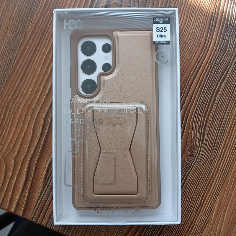 کاور اچ دی دی مدل استند شو مناسب برای گوشی موبایل اپل iphone 16 promax به همراه جا کارتی