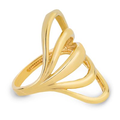 انگشتر طلا 18 عیار زنانه کیا گالری مدل آبشاری کد RM409