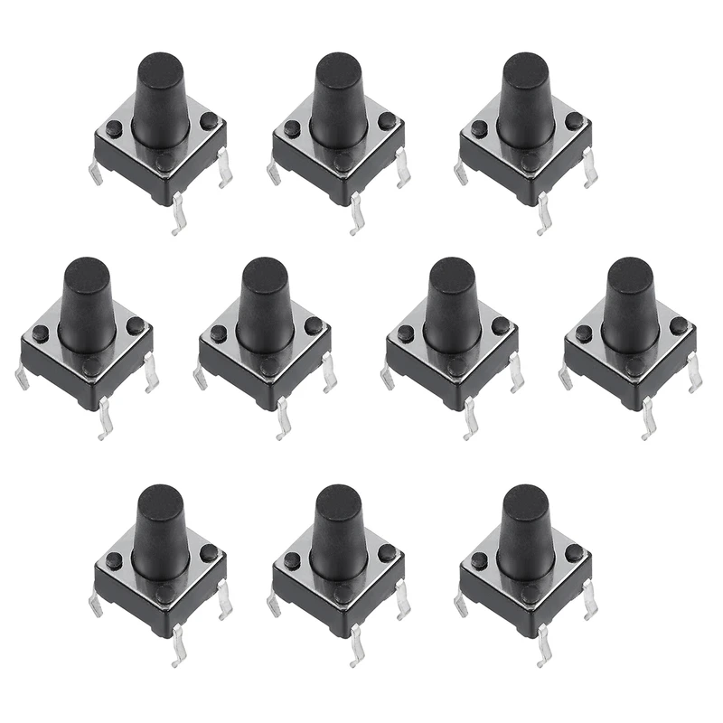 میکرو سوئیچ مدل Vertical-6×6×9.5-4P بسته 10 عددی