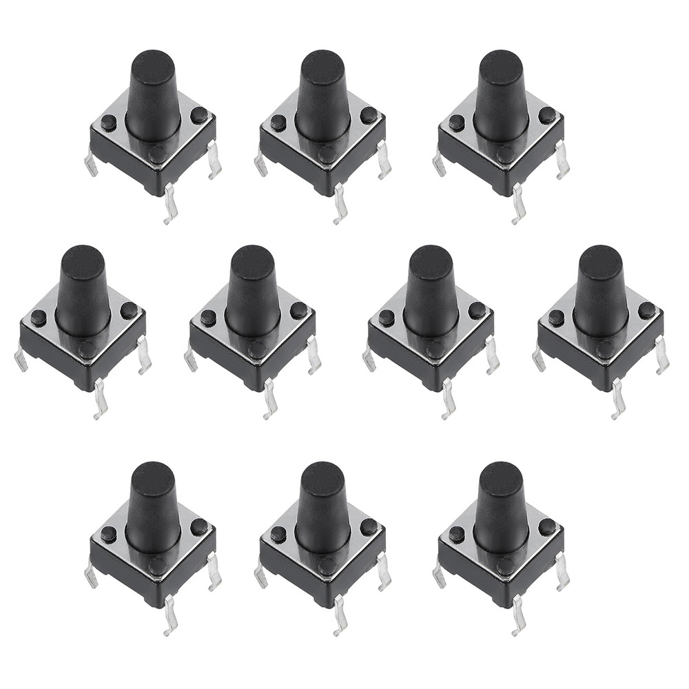 میکرو سوئیچ مدل Vertical-6×6×9.5-4P بسته 10 عددی میکرو سوئیچ مدل Vertical-6×6×9.5-4P بسته 10 عددی