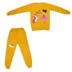 ست سویشرت و شلوار دخترانه مدل یونیکورن