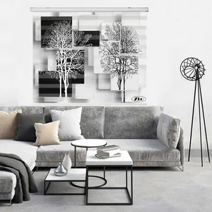 پرده زبرا زیو کد 3D1137 سایز 150x150 سانتی متر