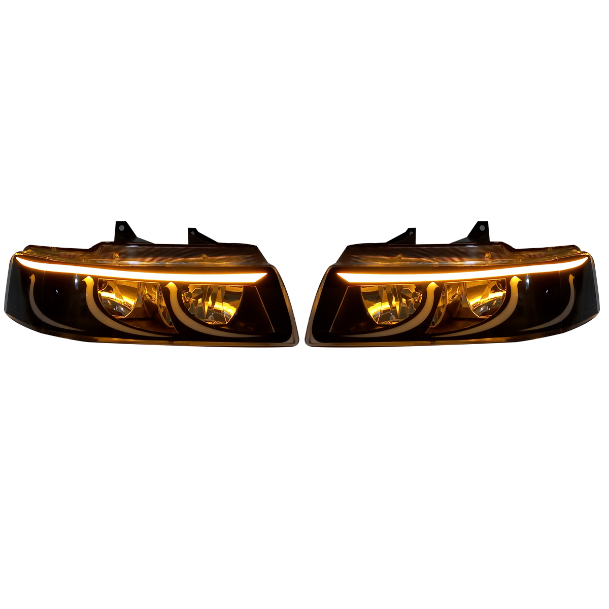 چراغ جلو خودرو گروه پژوهش صنعت مدرن مدل راهنما LED مناسب برای سمند بسته دو عددی